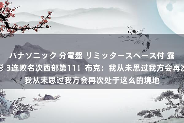 パナソニック 分電盤 リミッタースペース付 露出・半埋込両用形 3连败名次西部第11！布克：我从未思过我方会再次处于这么的境地