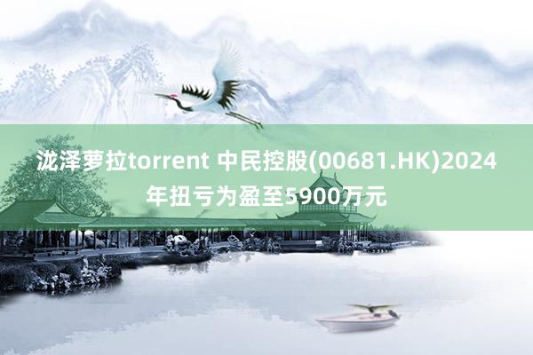 泷泽萝拉torrent 中民控股(00681.HK)2024年扭亏为盈至5900万元